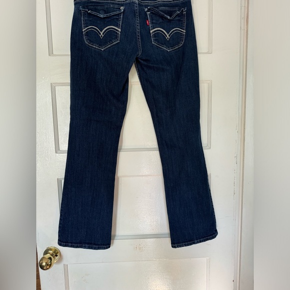 Levi’s 524 too superlow dark denim with white stitching jeans, size 13 - Picture 6 of 7